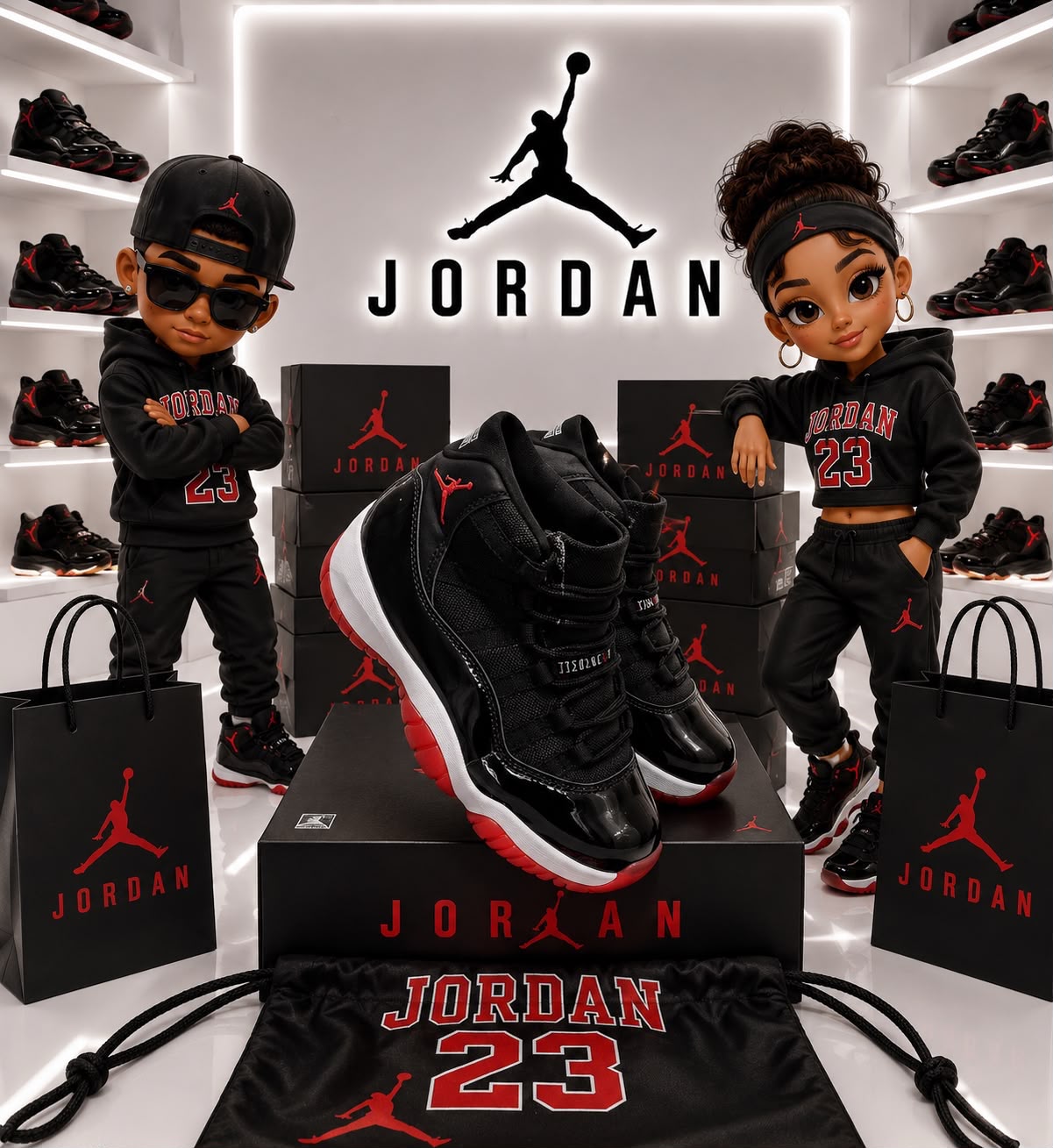 Air Jordan 11 Black/Red 'Bred' — GZ STORE