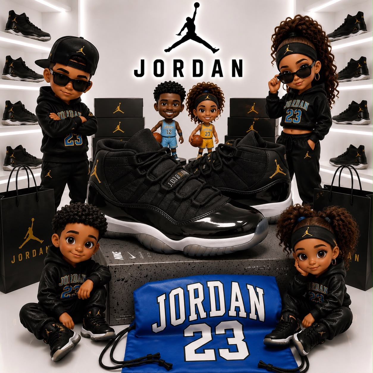 Air Jordan 11 Black/Metallic Gold — GZ STORE