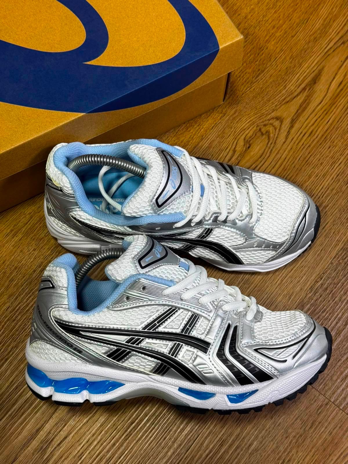 Asics Gel-Kayano 14 White Glacier Grey — GZ STORE