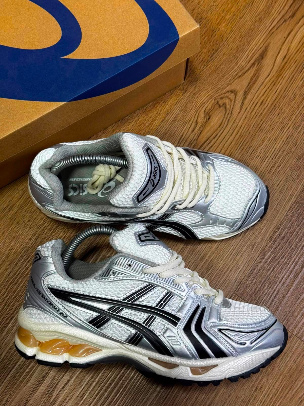 GEL-Kayano 14 Blanco Plateado — GZ STORE