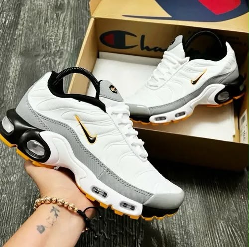 Air Max Plus Blanco Gris Negro Amarillo — GZ STORE