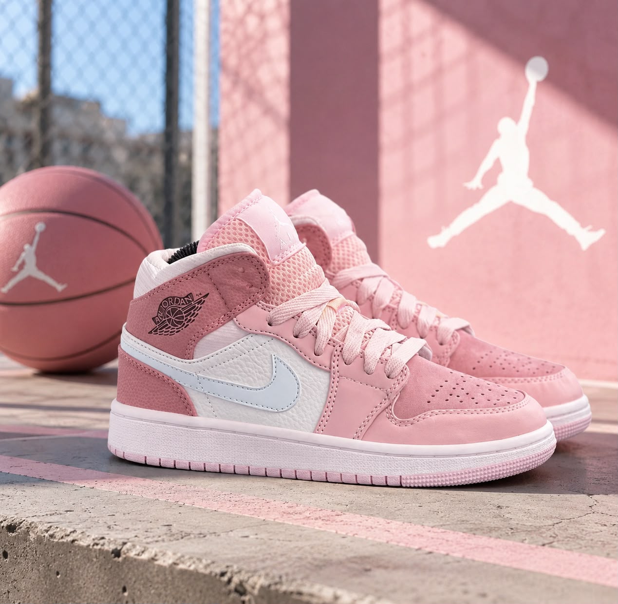 Air Jordan 1 Mid Digital Pink — GZ STORE