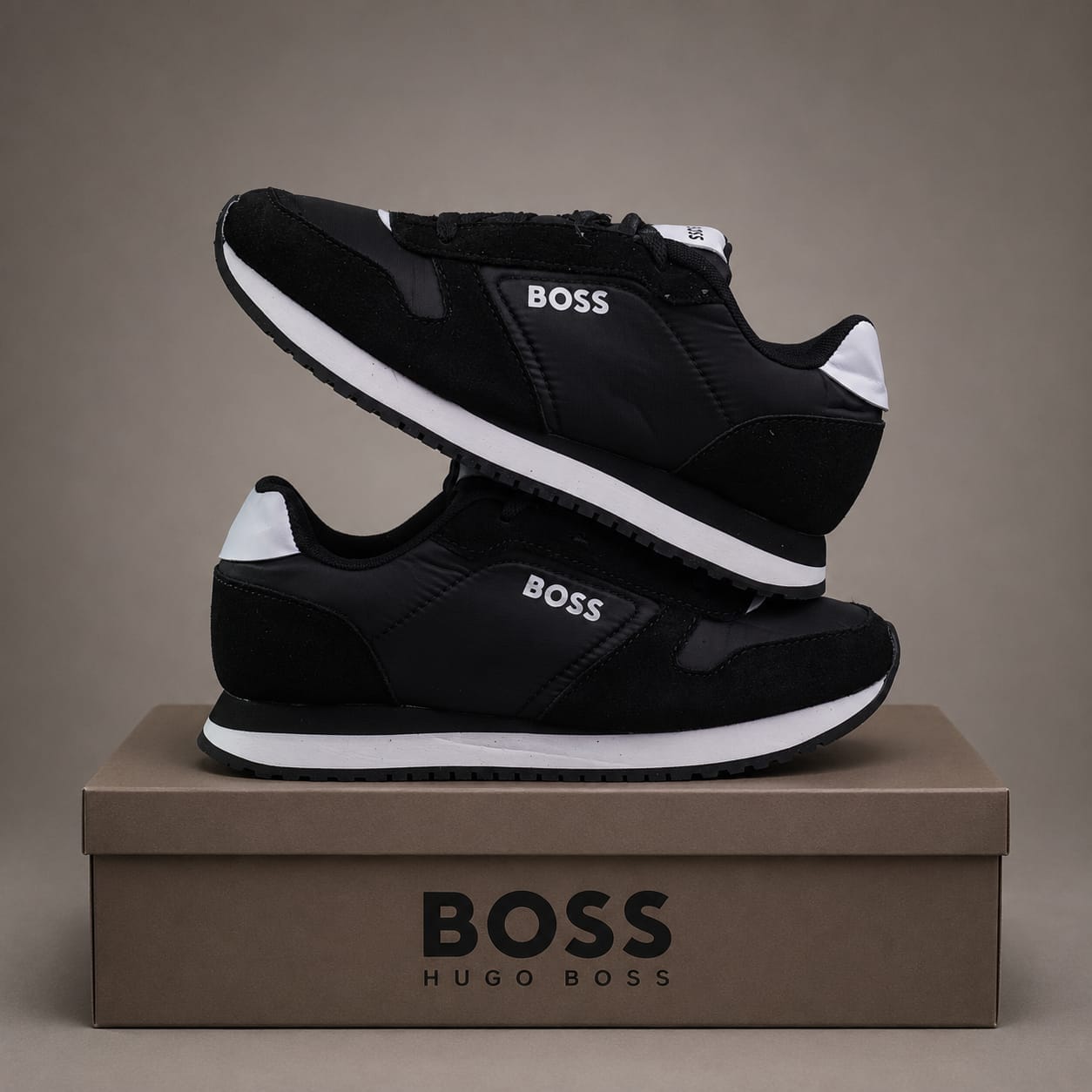 Boss casual runner Negro Blanco — GZ STORE